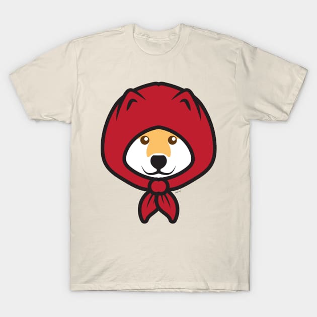 Red Riding Shibe T-Shirt by JenniferSmith